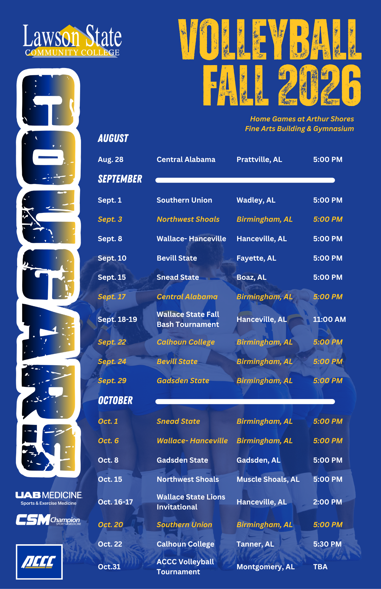 Women's Volleyball upcoming events schedule