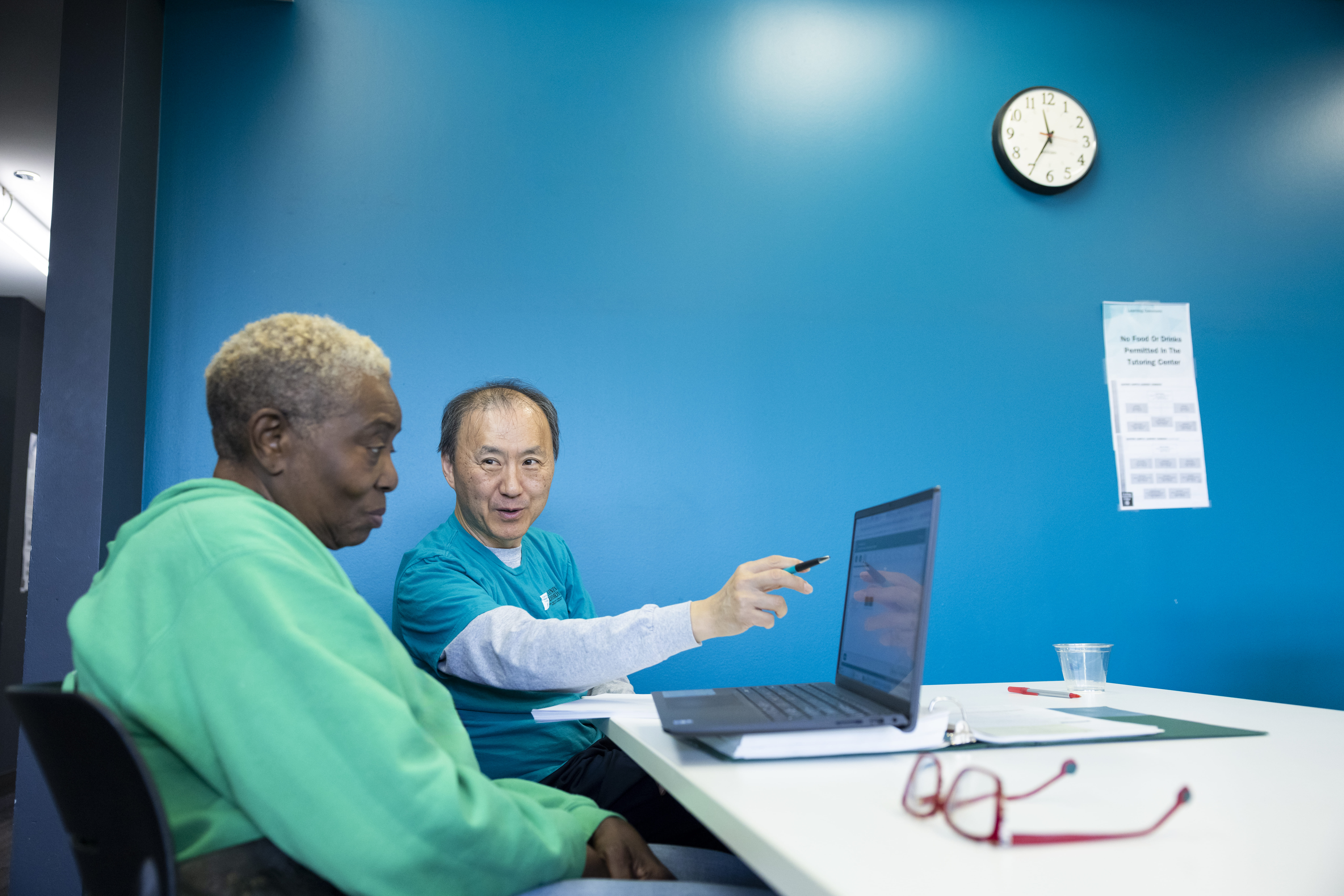 Adult learners participate in an Adult Education and Family Literacy Week activity