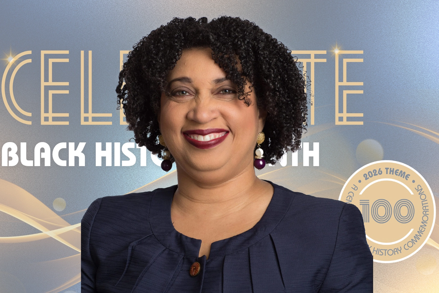 A headshot of Bettina Byrd-Giles in black dress