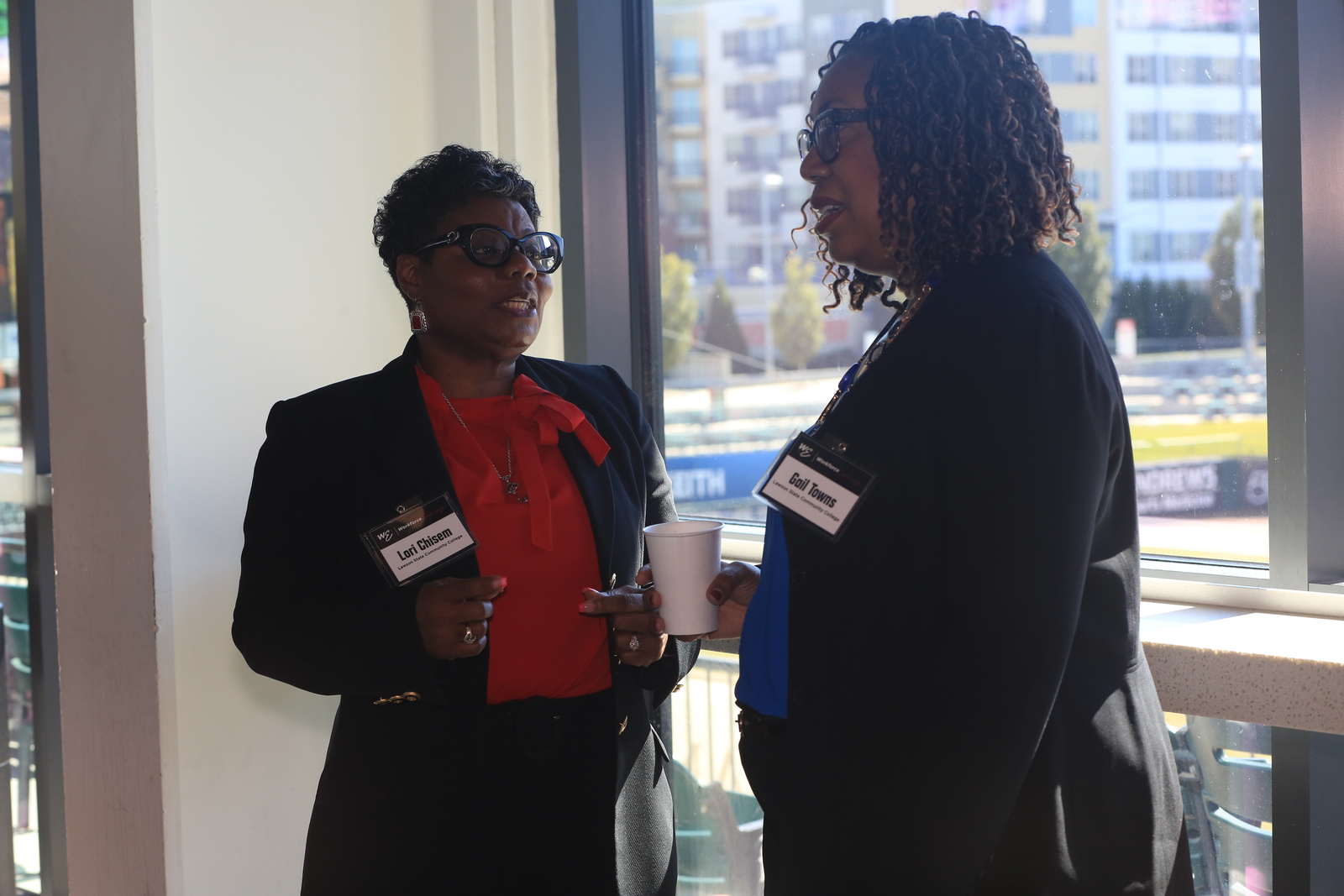 Lori Chisem and Gail Towns in conversation