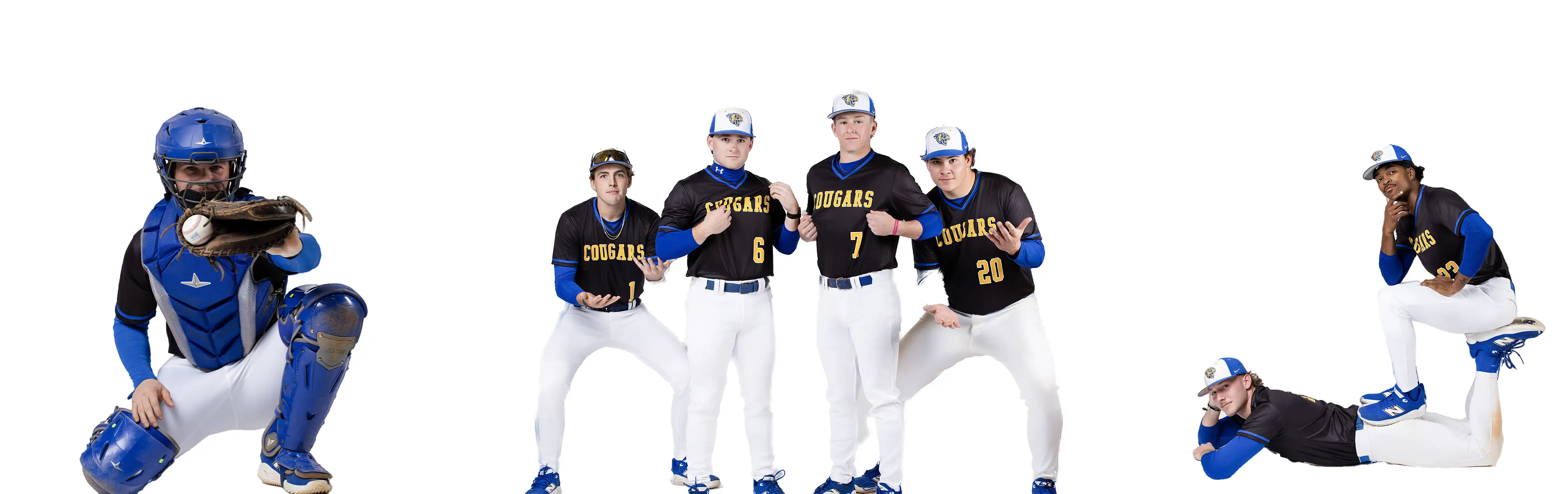 baseball players in a group