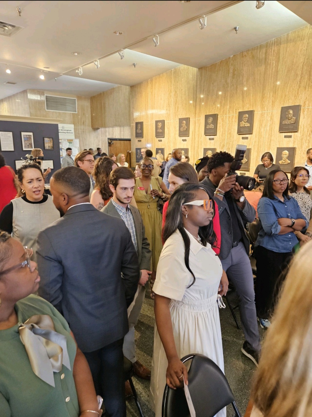 Attendees at the Reinvest Birmingham press conference