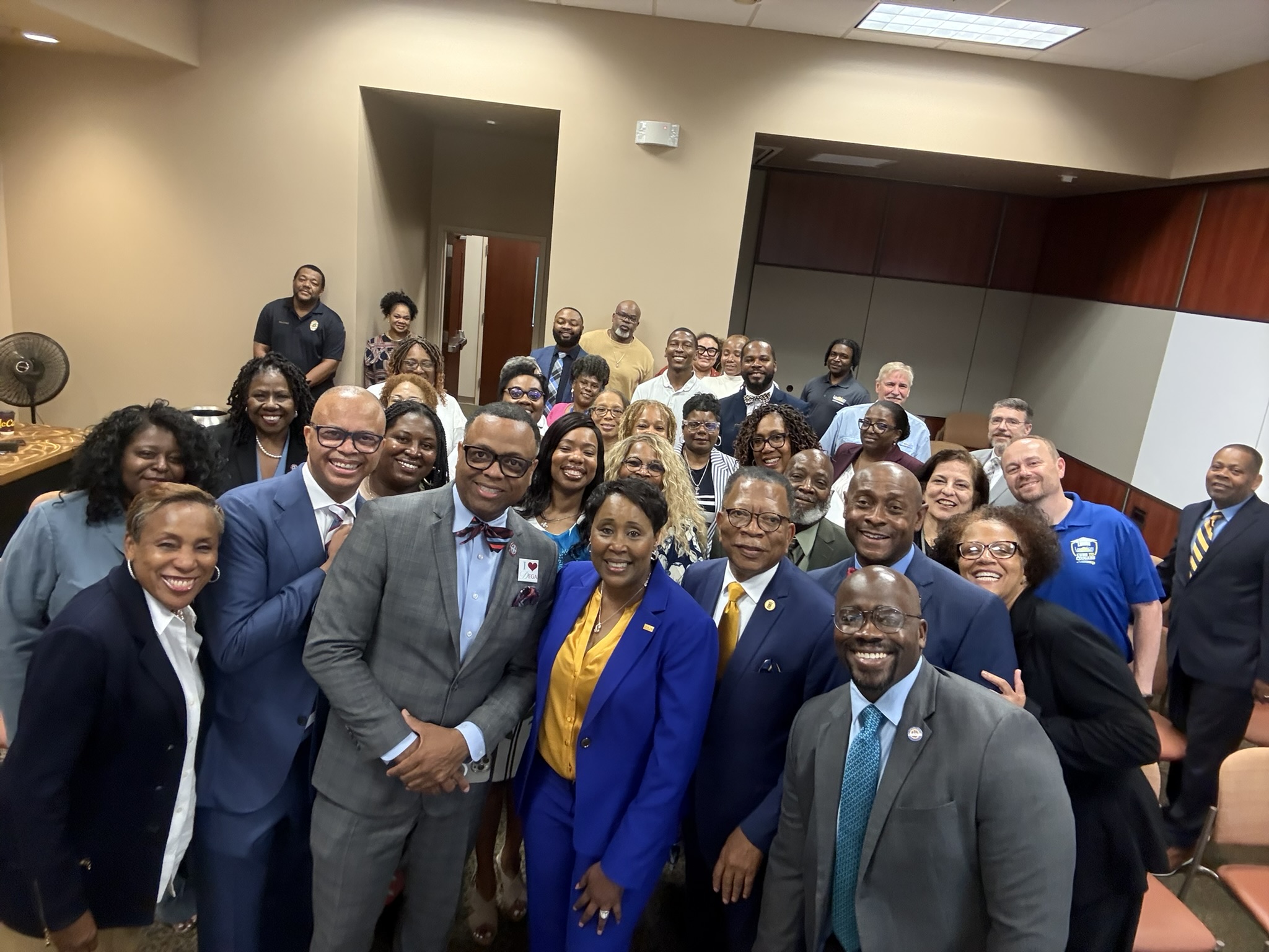 Leaders from Lawson State and Talladega College take a selfie